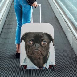 personalized luggage cover photo dog cat, custom suitcase cover