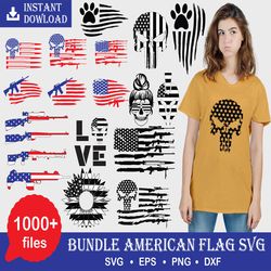 1000 american flag bundles svg-png, american clipart , american flag vector svg png, commercial use