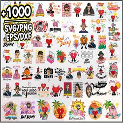 1000 bundle bad bunny svg, un verano sin ti svg, baby benito, clipart sublimation, el conejo malo, nuevo album