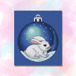 hare cross stitch pattern