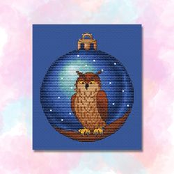 owl cross stitch pattern