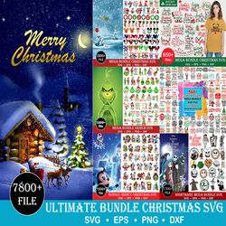 ultimate bundle christmas svg bundle, christmas svg bundle, cricut file, christmas svg, disney svg bundle