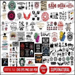 supernatural svg, supernatural silhouette, winchester svg, castiel stencil, sam and dean stencil, cricut silhouette svg