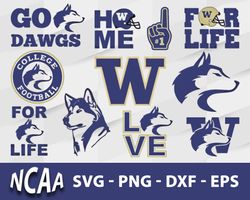 washington huskies svg bundle, washington huskies svg, sport svg, ncaa svg, png, dxf, eps digital file.