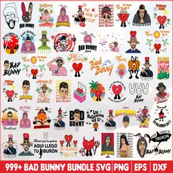 999 bad bunny png bundle, un verano sin ti png bundle, bad bunny designs, bad bunn