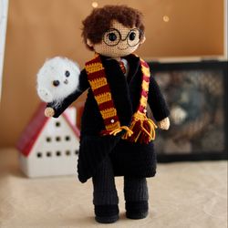 harry potter doll harry potter toy wizard doll amigurumi toy keepsake gift collectibler harry potter three wizard dolls