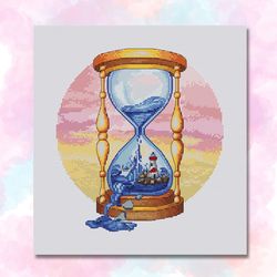 the water clock cross stitch pattern