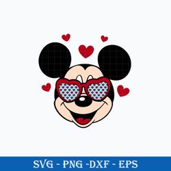 mickey mouse face heart svg, minnie valentine svg, mickey mouse svg