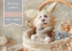 bunny knitting pattern, amigurumi bunny, plush bunny pattern, toy pattern pdf