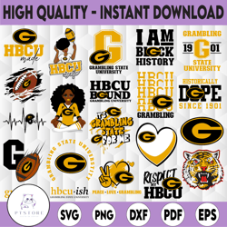 21 files grambling state svg,hbcu teams svg, hbcu football svg, sport bundle svg, clipart