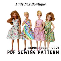 barbie made to move dress pattern