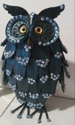 turquoise owl and vase