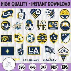 25 files mls logo la galaxy, la galaxy svg, vector la galaxy mls bundle svg, mls team svg, soccer logo