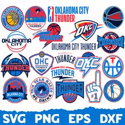 Oklahoma City Thunder svg, Basketball Team svg, Basketball svg, NBA svg, NBA logo, NBA Teams Svg, Png, Dxf