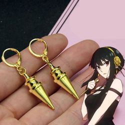 Anime Yor forger Earrings, Spy X Family Earrings, Anime Cosplay Jewelry, Earrings Animation Comic Japanese Jewelry