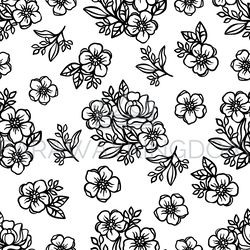 buttercup pattern floral wedding vector seamless background