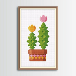 flowers cross stitch pattern 6, digital pdf