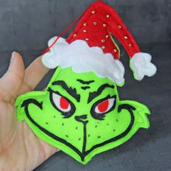 sewing pattern grinch toy