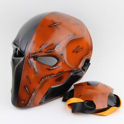 deathstroke mask,helmet,deathstroke costume,sladewilson,halloween mask,antihero,superhero,villain,comic prop