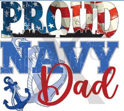 Proud Navy Grandma & Proud Navy Grandpa undefined Png Sublimation