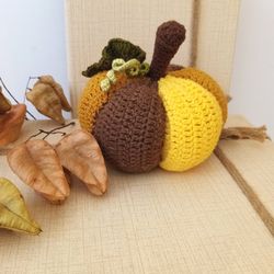 pumpkin colorful. crochet pattern