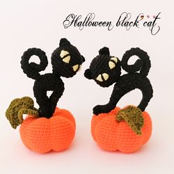 halloween black cat. crochet pattern