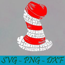 you have brains svg,png,dxf, cat in the hat svg,png,dxf, cricut, dr seuss svg,png,dxf,cut file