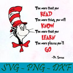 the more that you svg,png,dxf, cat in the hat svg,png,dxf, cricut, dr seuss svg,png,dxf, cut file