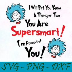 you are supersmart svg,png,dxf, cat in the hat svg,png,dxf, cricut, dr seuss svg,png,dxf, cut file