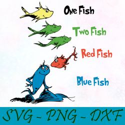 one two red blue fish svg,png,dxf, cat in the hat svg,png,dxf, cricut, dr seuss svg,png,dxf, cut file