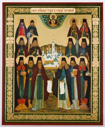 The Holy Elders of Optina icon | Orthodox gift | free shipping from the Orthodox store