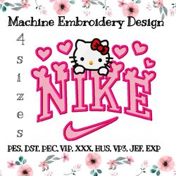 nike kitty embroidery design