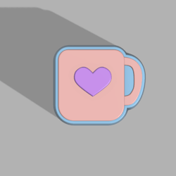 cup with a heart stl file