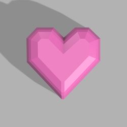 geometric heart stl file