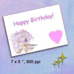 Digital birthday greeting card