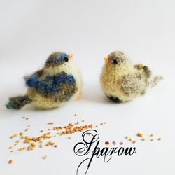 sparrow. crochet pattern