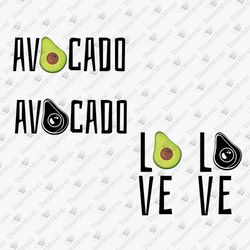 avocado love vegetarian vegan plant svg vinyl cut design graphic