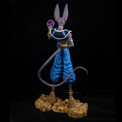 beerus action figure anime dragon ball z figurine statue model usa stock in box toy gift