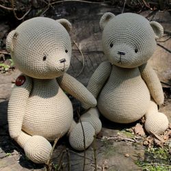 pattern crochet teddy bear. pattern amigurumi teddy bear. tutorial crochet toy animal pdf.