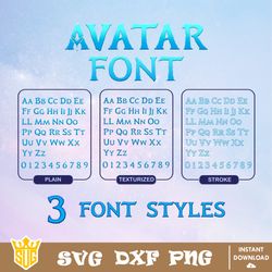 avatar 2 font svg, avatar the way of the water svg, pandora the world of avatar svg, clipart, cricut, silhouette files