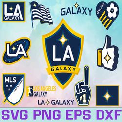 la galaxy soccer team svg, la galaxy svg, mls teams svg, mls svg, png, dxf, eps, instant download