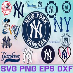 new york yankees baseball team svg, new york yankees svg, mlb team svg, mlb svg, png, dxf, eps, jpg, instant download
