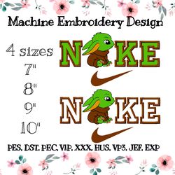 nike embroidery design yoda