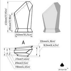 project 110. stained glass printable pattern. brillant3d