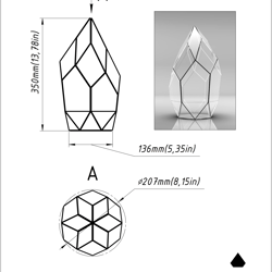 project 113. stained glass printable pattern. brillant3d