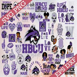 bundle 62 files wiley college football team svg, wiley college svg, hbcu team svg, mega bundle, designs, cricut, cutting