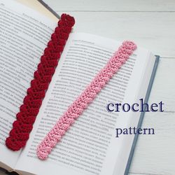 bookmark  crochet  pattern - crochet lace ribbon tutorial -crochet gift   for book lovers – accessory for books