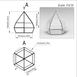 project 123. stained glass printable pattern. brillant3d