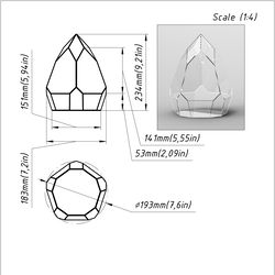 project 128.2. stained glass printable pattern. brillant3d