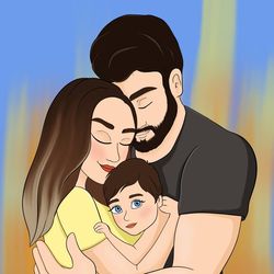 disney style | cartoon portrait, custom portrait, disney portrait from photo